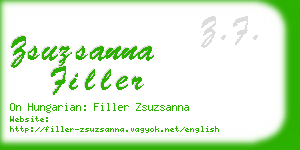 zsuzsanna filler business card